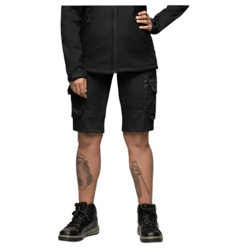 Bermuda de travail multipoches annika pour femme – noir – taille 38 photo du produit