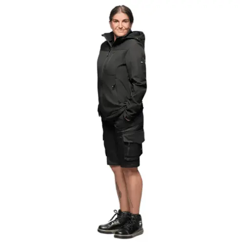 Bermuda de travail multipoches annika pour femme – noir – taille 38 photo du produit