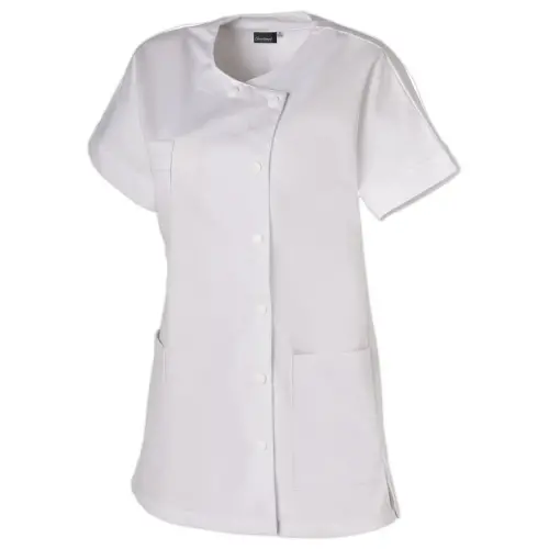 Tunique manches courtes poly/coton &ndash; dafni hasson &ndash; blanc &ndash; taille 6 photo du produit