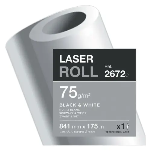 Rouleau de papier blanc pour copieur Clairefontaine 0,841x175 m - 75g photo du produit