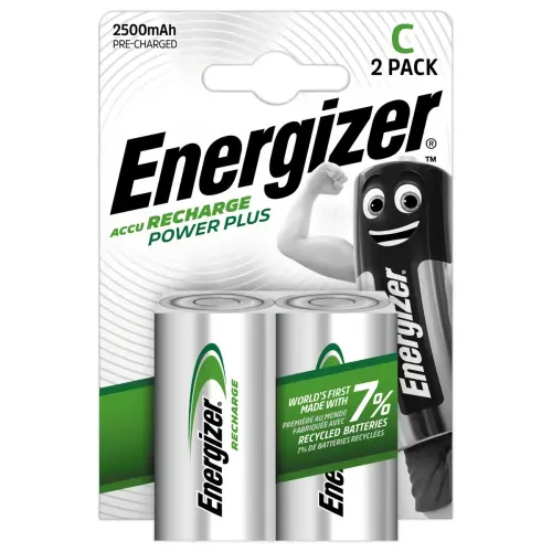 2 Piles rechargeables Power Plus LR14 ( C ) - 1,2 Volts - ENERGIZER photo du produit