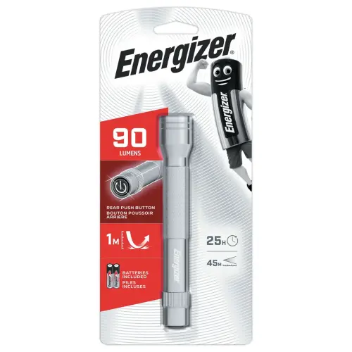 Lampe torche anti chocs en métal 2AA - Energizer photo du produit