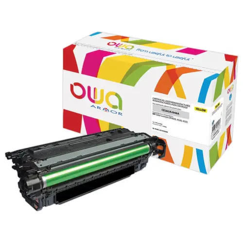 Toner éq. HP CE262A - Jaune - OWA photo du produit