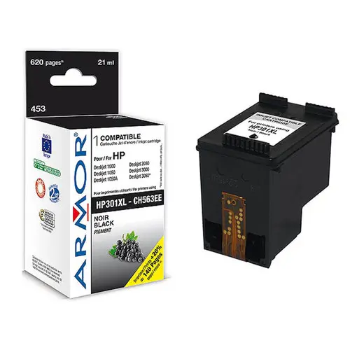 Cartouche éq. HP 301XL B - Haute capacité - Noir - OWA photo du produit
