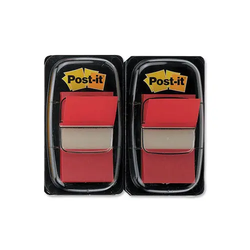 Marque-pages rouges souples - 2 distributeurs - Post-it