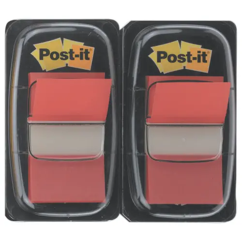 2 Distributeurs de marque-pages rouges souples - Post-it photo du produit