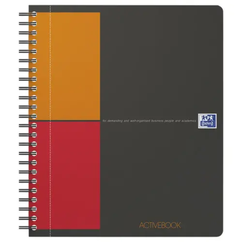 Cahier spirale Activebook - A5 160 Pages -5x5 -OXFORD International photo du produit