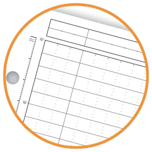 Cahier A4 Managerbook Ligné 6 mm 5x5 80g - Oxford photo du produit