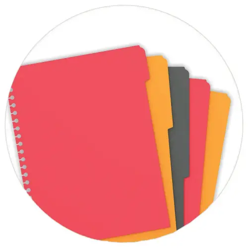 Cahier A4 Managerbook Ligné 6 mm 5x5 80g - Oxford photo du produit