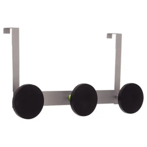 Patère de porte Triple - métal et noir - ALBA photo du produit