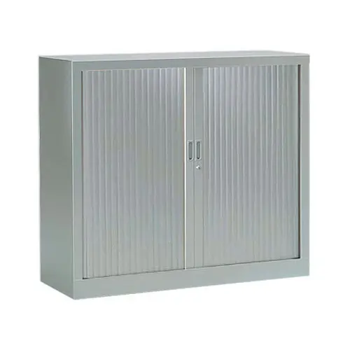 Armoire basse à rideaux - 100 x 120 cm - Alu photo du produit