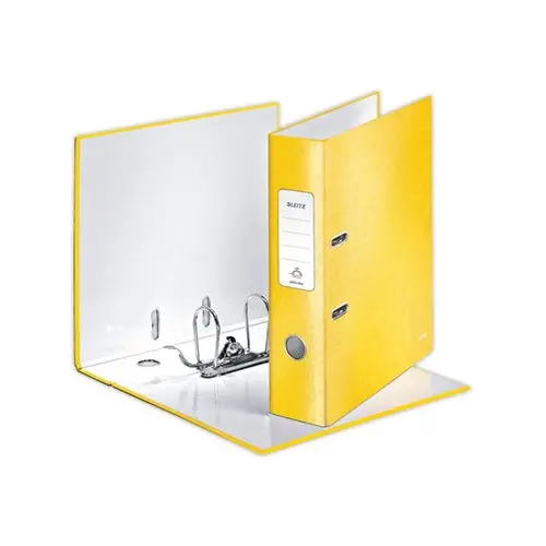 Classeur &agrave; levier WOW 180&deg; - Jaune - Leitz photo du produit
