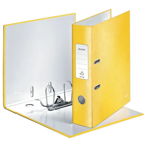 Classeur &agrave; levier WOW 180&deg; - Jaune - Leitz photo du produit