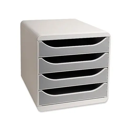 Bloc de classement 4 tiroirs Big Box - Gris - EXACOMPTA photo du produit