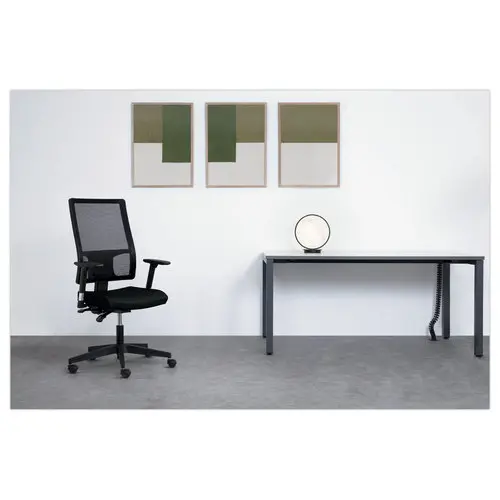 Si&egrave;ge de bureau contact permanent noir - Taktik - Nowy Styl photo du produit