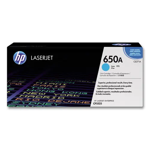 HP 650A CE271A toner cyan photo du produit
