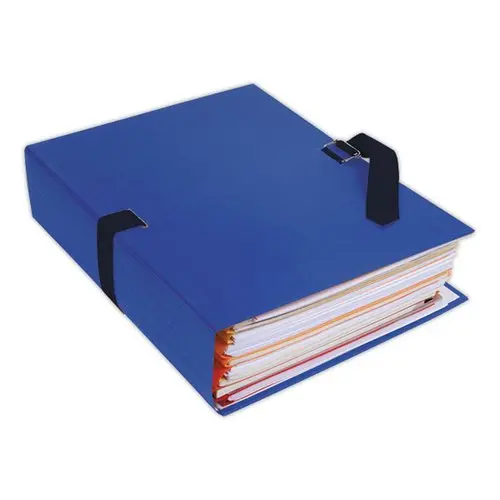 Chemise extensible à sangle - Bleu foncé  - EXACOMPTA photo du produit