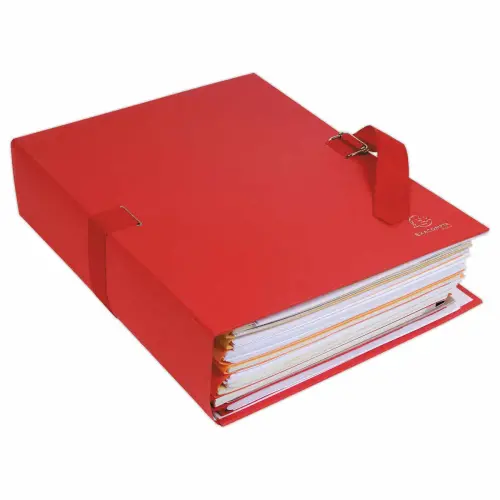 Chemise extensible à sangle - Rouge - EXACOMPTA photo du produit