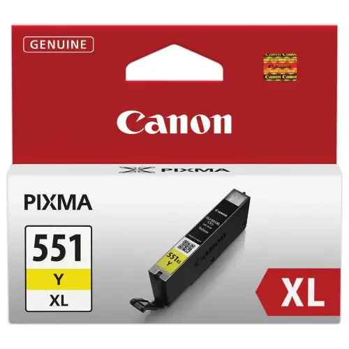 Cartouche jet d'encre Canon jaune CLI-551XL haute capacité photo du produit