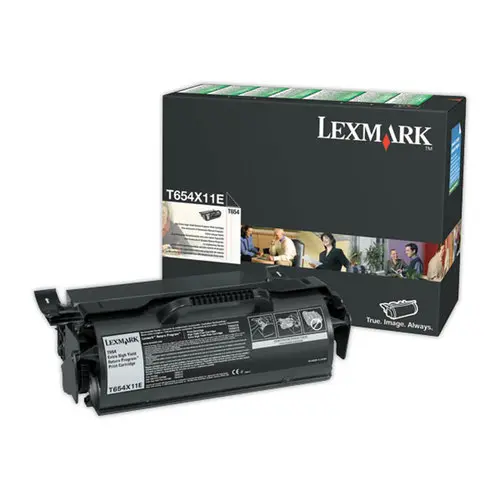 Toner LEXMARK noir T654X11E photo du produit