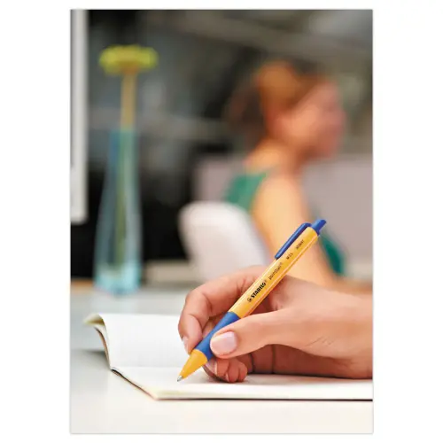 6 Stylos-billes pointball - Pointe moyenne - Coloris assortis - Stabilo photo du produit