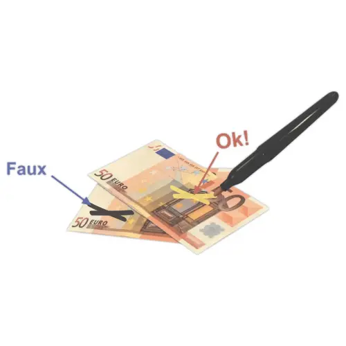 Marqueur d&eacute;tecteur de faux billets - Reskal photo du produit