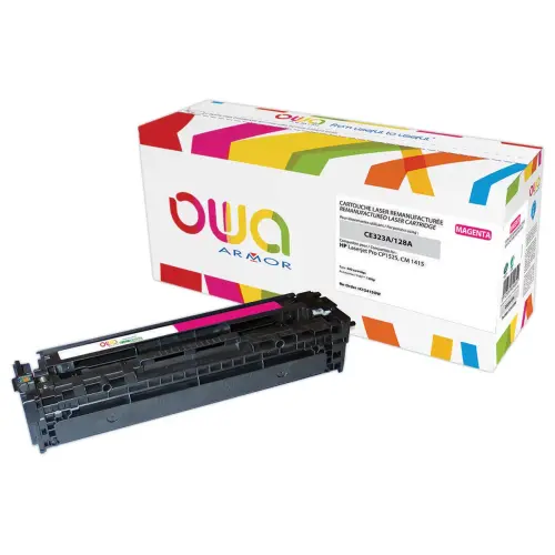 Toner &eacute;q. HP CE323A - Magenta - OWA photo du produit