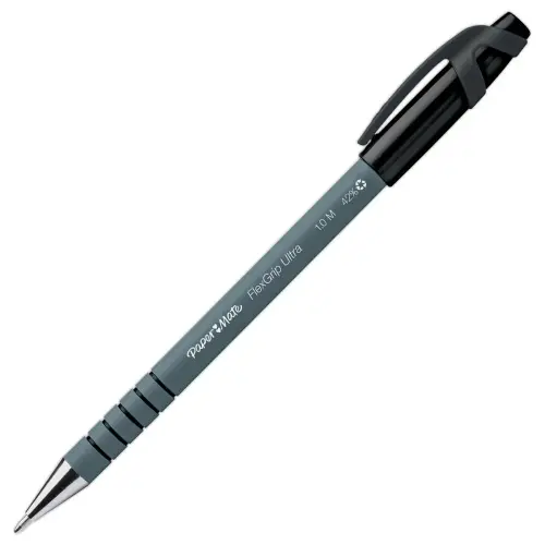 Stylo bille Flexgrip CAP - écriture moyenne - noir - Papermate photo du produit