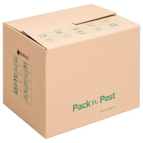 10 Cartons de déménagement à poignées - Taille XS - 455 x 345 x 380 mm - GPV PACK'N'POST photo du produit