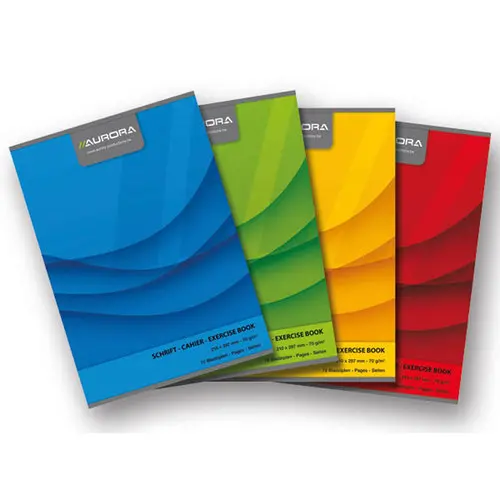 Cahier agraf&eacute; Aurora 210x297 mm quadrill&eacute; - 5x5 - 70g - 72 pages photo du produit