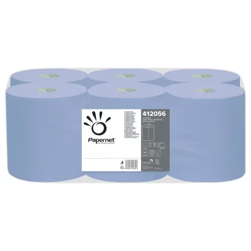 6 Bobines dévidage central bleues - Papernet photo du produit