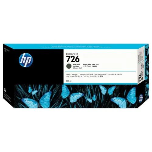 Cartouche d'encre 726 CH575A - Noir mat - HP photo du produit