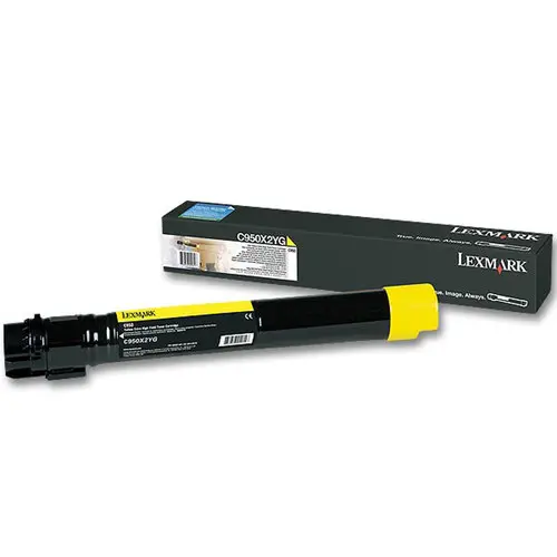 Toner LEXMARK jaune C950X2YG photo du produit