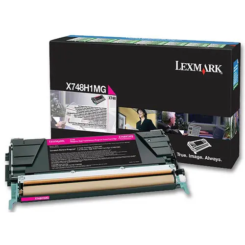 Toner LEXMARK magenta X748H1MG photo du produit