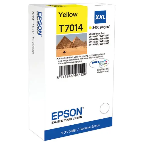 Cartouche Epson T7014 jaune photo du produit