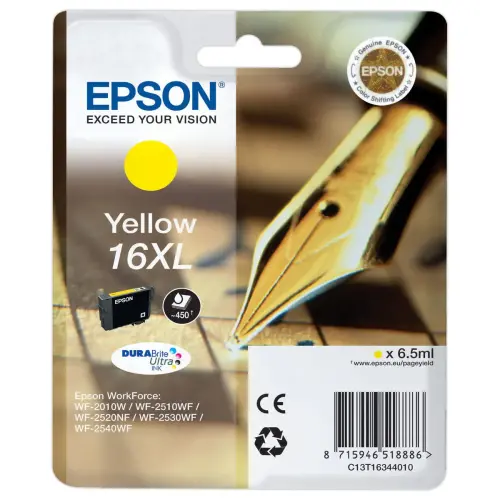 Cartouche Epson T1634 jaune photo du produit