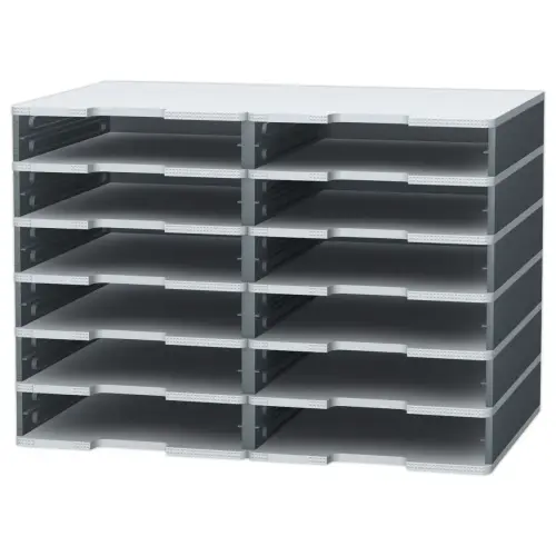 Tiroir pour cases Modulodoc - Hauteur normale 5,4 cm - porte &eacute;tiquette int&eacute;gr&eacute; - Exacompta photo du produit