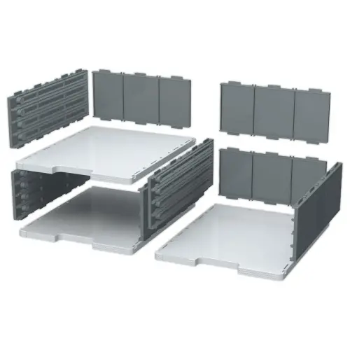 Tiroir pour cases Modulodoc - Hauteur Jumbo 10,8 cm - porte-&eacute;tiquette int&eacute;gr&eacute; - Exacompta photo du produit