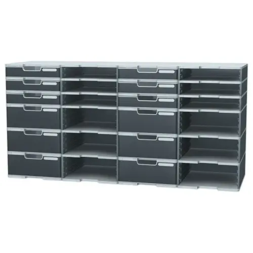 Tiroir pour cases Modulodoc - Hauteur Jumbo 10,8 cm - porte-&eacute;tiquette int&eacute;gr&eacute; - Exacompta photo du produit