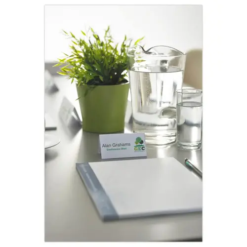 40 Chevalets porte-noms en papier - Avery - 12 x 4,5 cm photo du produit