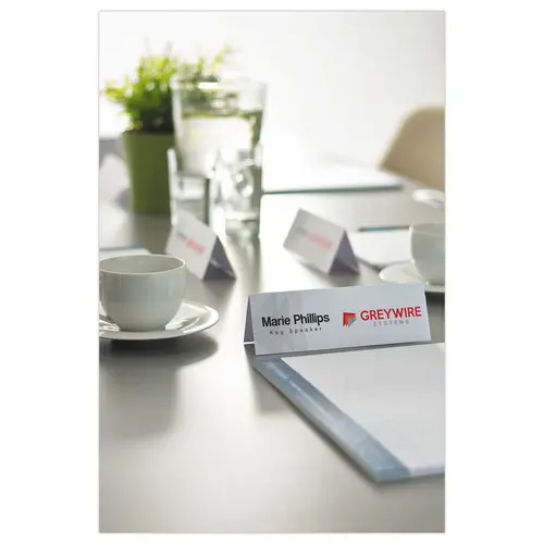 40 Chevalets porte-noms en papier - AVERY - 18 x 6 cm photo du produit