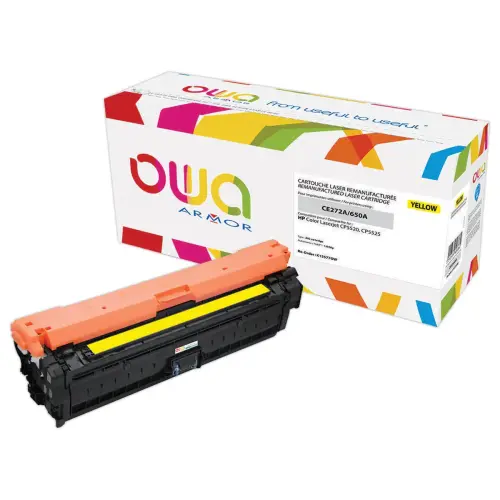 Toner éq. HP CE272A - Jaune - OWA photo du produit