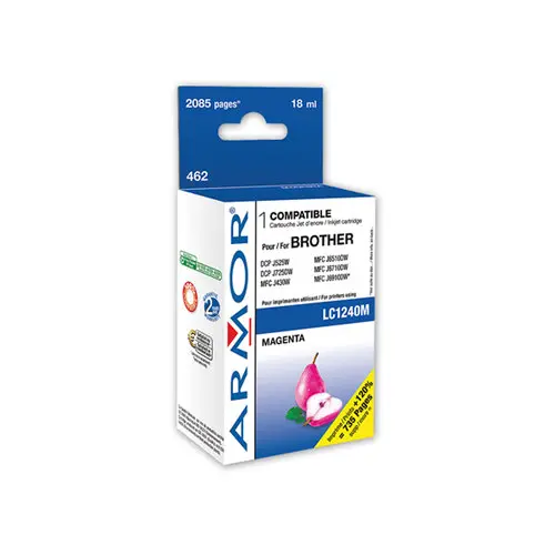 Cartouche &eacute;q. Brother LC1240 - Magenta - OWA photo du produit