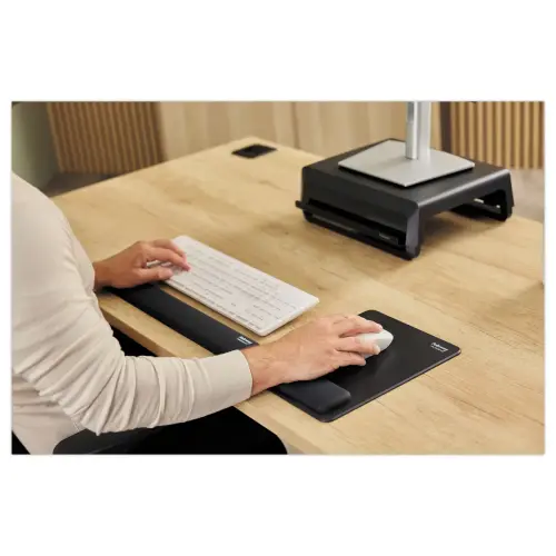 Tapis souris repose-poignet XL Breyta - Noir - Fellowes photo du produit
