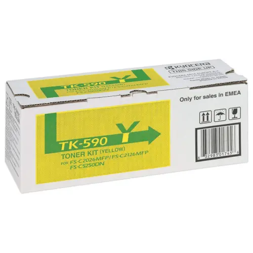 Toner TK590Y - Jaune - Kyocera photo du produit
