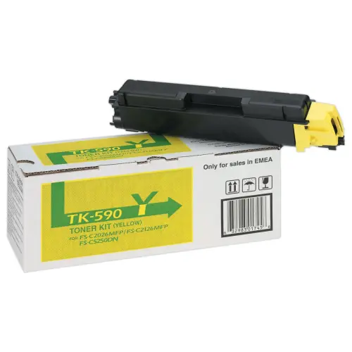 Toner TK590Y - Jaune - Kyocera photo du produit