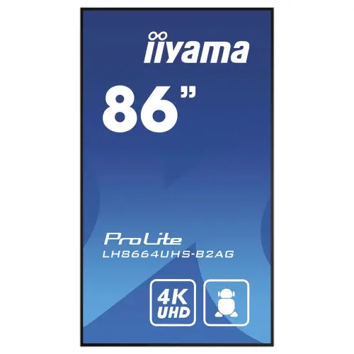 Ecran d'affichage professionnel connecté  86" -  IIYAMA LH8664UHS photo du produit