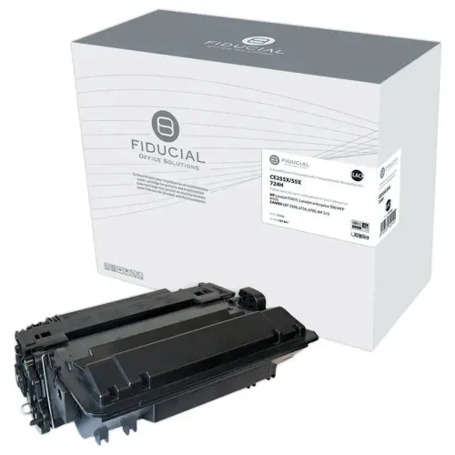 Toner remanufacturé éq. HP CE255X, Canon 724H - Haute capacité - Noir photo du produit