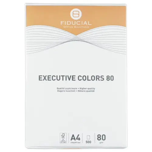 Ramette de papier couleur intense A4 Executive Colors 80g - Orange - FIDUCIAL photo du produit