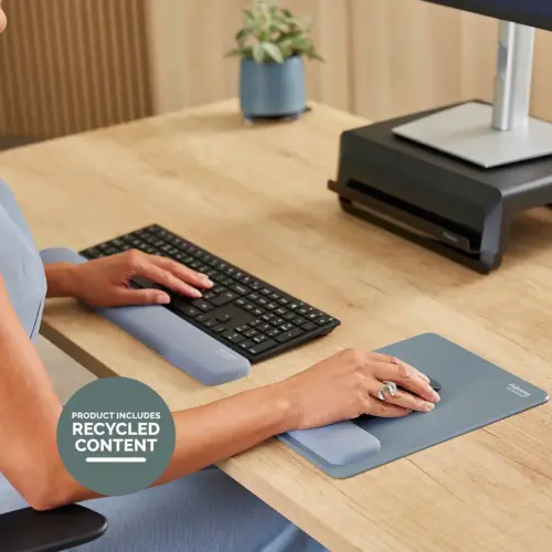 Repose-poignets clavier Breyta - Bleu gris - Fellowes photo du produit